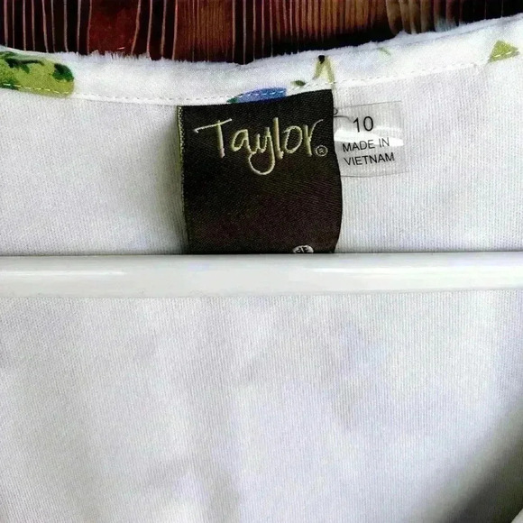 Women’s Taylor Dress Boho Spring Floral Elastic Waist Long Balloon Sleeve 10 - Picture 7 of 12